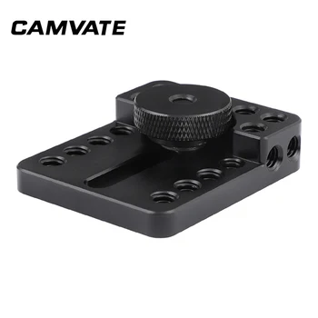 CAMVATE универсална горната Плато чиния многофункционална монтажна плоча с прикрепен за обувки и винт за поставяне на фотоапарат DSLR Cage Support System