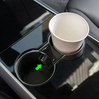 Car Water Cup Slot Slip Limit Clip for Tesla Model 3 Accessories 2017-2020 ABS Car Cup Holder Limiter