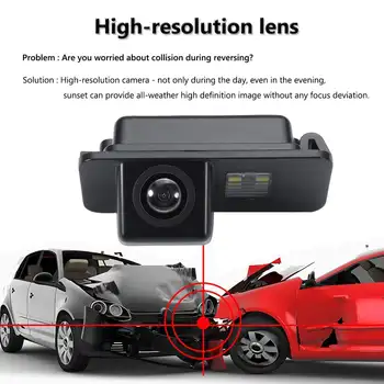 CCD HD камера за обратно виждане на автомобила обратна паркинг за нощно виждане водоустойчив за Ford Mondeo BA7 Focus C307 S-Max, Fiesta, Kuga