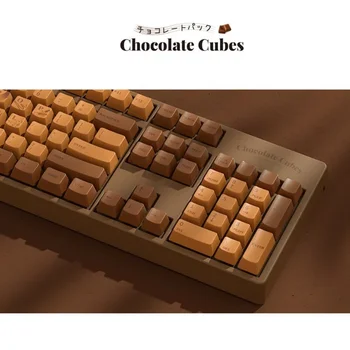 Cherry MX Switch ръчна геймерская клавиатура 104 клавиша Chocolate Keyboard MX Blue Switch проводна USB детска клавиатура за КОМПЮТЪР/лаптоп