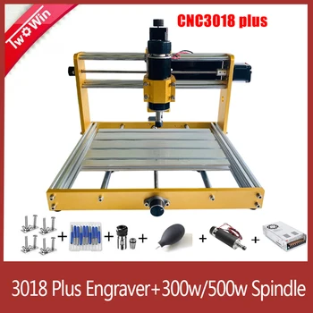 CNC 3018 Upgrade Laser Graving Machine 3018 Plus 300W/500W Spindle GRBL Control PCB фреза CNC Machine for Metal
