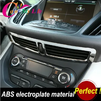 Color My Life ABS Chrome Car Air Vent Protection Cover Air Conditioning Outlet Trim Sticker за Ford C-Max Cmax 2011 -