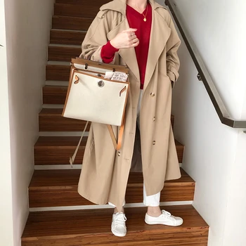 Colorfaith Нов 2019 Есен Зима жени падина колан стягам двубортный корейски стил елегантен ежедневно дълга козина JK1070