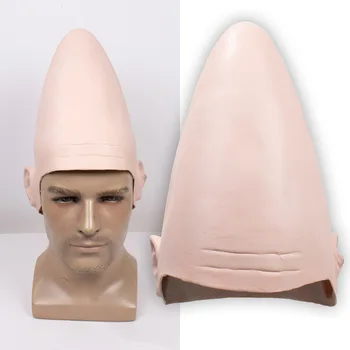 Coneheads Alien Latex Cap Mask Cosplay Egg Head Заострени Маска За Каска За Хелоуин Карнавал, Реквизит За Партита