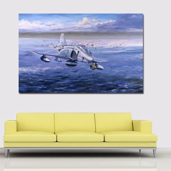 Cool Airplane Платно Живопис HD Printed Home Decor Wall Artworks For Living Room Pictures Decoration