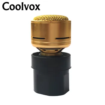 Coolvox 1 бр Златен професионален динамичен микрофон ядрото на капсулата касета добро качество, подмяна на микро-микрофон ядрото на N-M182
