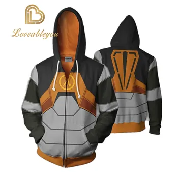 Cosplay костюми и качулки Играта Half-life 2 Full Zip пуловер палто, яке унисекс жилетка hoody