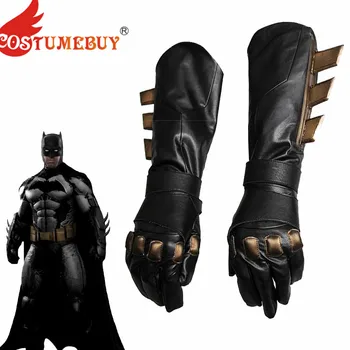 CostumeBuy cosplay аксесоар супергерой v Супермен Зората на справедливостта ръкавици необичайни кожени cosplay ръкавици черен