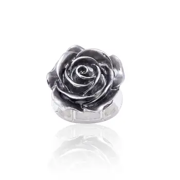 Cring coco роза емайл цвете пръстени за жени модерен Boho регулиране на сребърен цвят сплав пръстен Ден на майката подаръци аксесоари 2020