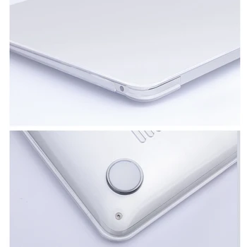 Crystal Case for MacBook Air Pro Retina 11 12 13 15 16 Case прозрачна твърда капак на лаптопа Mac Book 15.4 13.3 Touch Bar Funda