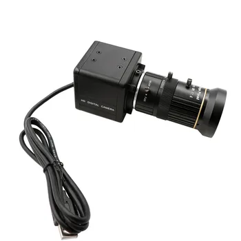 CS Mount Varifocal 5-50mm Global High Shutter Speed 120fps at 1280 x 720p webcam UVC OmniVision CMOS, USB-камера с мини-корпус