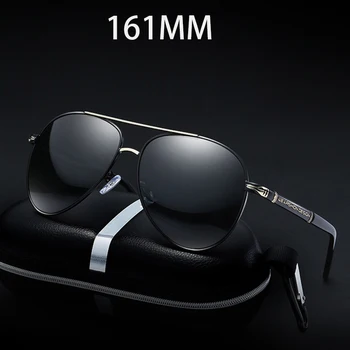 Cubojue 161 мм извънгабаритни поляризирани очила мъжете огромни включване на слънчеви очила за човек шофиране покритие цвят анти отражение UV400