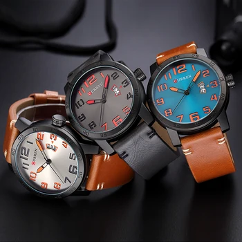 CURREN Luxury brand 2018 нови мъжки бизнес спортни часовници военни ръчен часовник мода ежедневен кварцов часовник relogio masculino