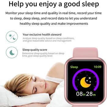 Cutes Smart Watch Men Women Blood Pressure Smartwatch Waterproof Heart Rate Tracker Sport Clock Kids Gift for Android, IOS на Apple