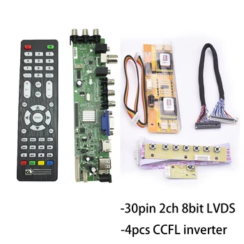 D3663lua A81 dvb t2, DVB-C DVB-T / T2 универсален LCD LED TV контролер на водача дъска пълен комплект за 17 