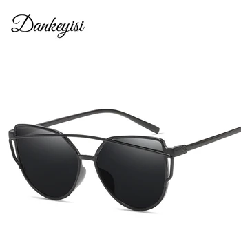 DANKEYISI евтини слънчеви очила Cat Eye женски висококачествени мъжки слънчеви очила с UV400 слънчеви очила Класически Ретро Outdoor Oculos Gafas De Sol