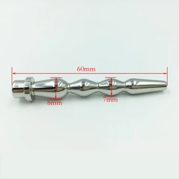 DB-026 60mm Urethral Dilators Stainless Steel Penis Plug for men, сонди, уретральный катетър разтягане на секс играчки за мъже