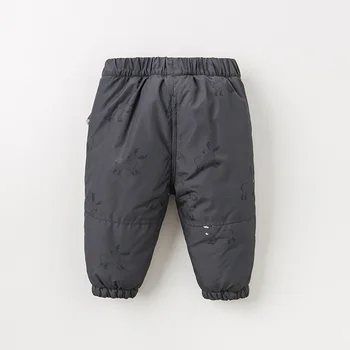 DB11955 Дейв Бела зима момче мода печат панталони децата по цялата дължина на детски панталони детската детски панталони
