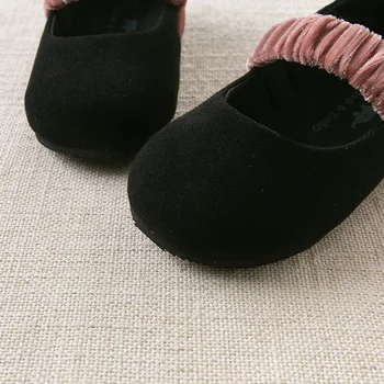 DB14718 Дейв Bella есенна мода baby girl кожени обувки, Детски обувки за момичета марка обувки
