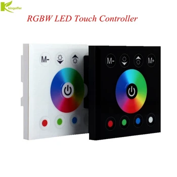 DC5V 12V 24V 86 Wall Mounted LED RGBW Touch Panel, Full Color Controller 4A * 4CH For 3528 smd 5050 3014 RGB RGBW Strip Light