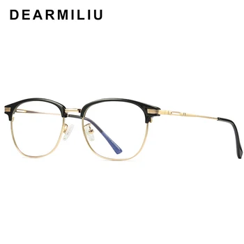 DEARMILIU TR90 Рамка Square Против Blue Light Blocking Glasses led Reading Radiation-resistant Computer Glasses Gaming Eyewear