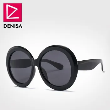 DENISA 2019 New Fashion Round Clout зареден очила НИРВАНА Kurt Cobain слънчеви очила ретро извънгабаритни женски мъжки слънчеви очила с UV400 G5801