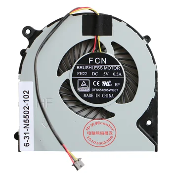 DFS551205WQ0T FH22 за FCN Machenike F57 DC 5V 0.50 A сървър на вентилатора за охлаждане на лаптопа