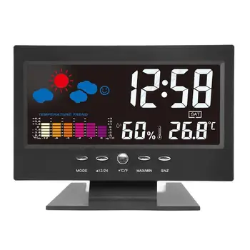 Digital alarm clock температура влажност alarm clock 8082T пластмасови температура дата на времето творчески преносим времето часовници