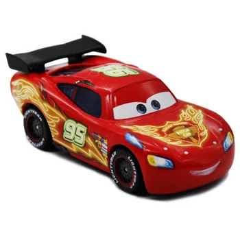 Disney Pixar Cars 2 No. 95 Lightning Mcqueen colored drawing Metal Diecast alloy Toy Car model for children 1:55 Brand new toys