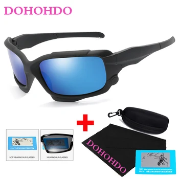 DOHOHDO унисекс Спортни ретро слънчеви очила известна марка слънчеви очила поляризирани очила ретро Feminino за жени, мъже UV400 с кутия