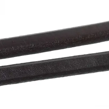 DoreenBeads Cowhide кожена бижутериен кабел кафяв 10мм х 6мм,1М