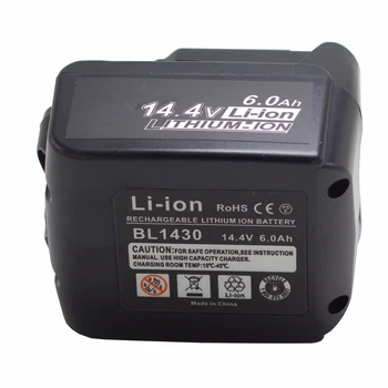 Doscing за Makita BL1430B 14.4 V 6000mAh литиево-йонна акумулаторна батерия Bateria 