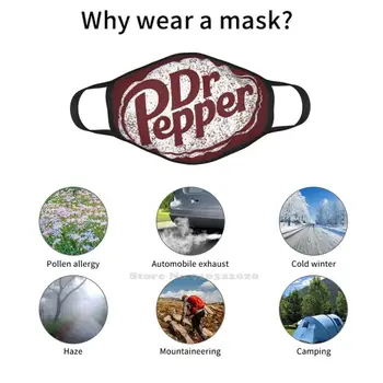 Dr Pepper Mouth Mask Маска За Лице Drpepper Topo Chico Dr Pepper Texas New Mexico Southern Mexico Pride Направено В Тексас Махмурлук