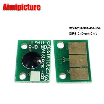 DR512 DR-512 блока на барабана чип C224 C284 C364 C454 C554 C654 C754 барабана чип за Konica Minolta копирни part chip 1 компл. / лот