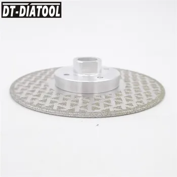 DT-DIATOOL 1 бр. галванично Диамантен режещ диск за шлайфане кръг от двете страни на покритие циркуляр за камък, гранит, мрамор 115мм / 4.5