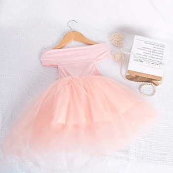EACHIN Girls Summer Dresses Baby Kids памук скъпа окото мозайка бална рокля рокли принцеса рожден ден Patry Носете Облекло облекло