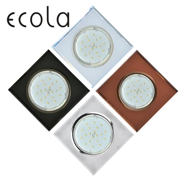 Ecola gx53 h4 5311 glass downlight осветителни крушки с нажежаема жичка gx53 glass квадратен скосен ръб 38x133