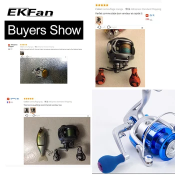 EKfan Reel Fishing Handle Knobs Баит Casting Spinning Reel Cranking Handle Knob For Daiwa Reel Fishing parts