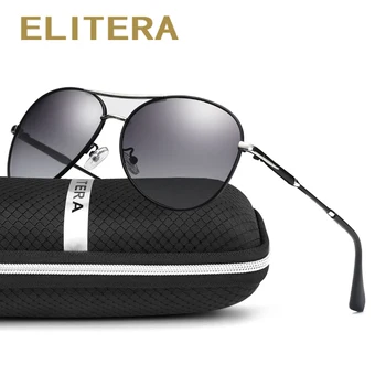 ELITERA Unisex Pilot Men/Women HD Polarized Mirror UV400 Sun Glasses Eyewear слънчеви очила за мъже oculos de sol