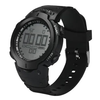 Erkek кол saati Dijital аналогови цифрови часовници мъжки 2018 Мода водоустойчив мъжки LCD хронометър дата гумени спортни ръчни часовници нова