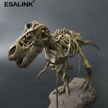 ESALINK голям динозавър ископаемый череп животни модел играчка тиранозавър рекс Rex съберат скелет модел на мебелни изделия за декорация