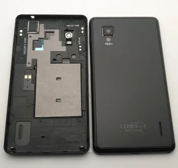 ESC нов отделението отделение делото врати за LG Optimus G E975 LS970 F180 E971 E973 с обектива на камерата с черни странични бутони калъф