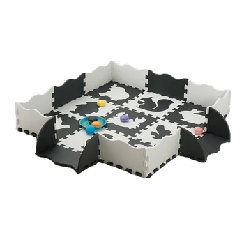 EVA Foam Play Mat with Fence Baby Puzzle Jigsaw Floor Mats дебел килим Pad играчки за деца Забавни играчки Activity Pad