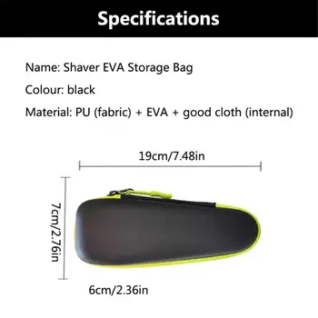 EVA Razor Bag Travel Shaver Net Case Pocket Design Razor Storage Bag With Zipper For PHILIPS QP2530 QP2520 Portable Storage Box