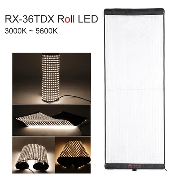 FalconEyes RX-36TDX гъвкава рулонная плат LED Fill-in Light лампата Studio Video, Jpeg Photo Panel 240W Bi-Color 3000K-5600K