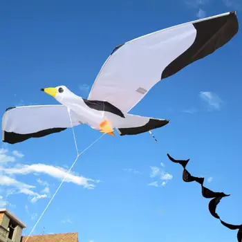 Fantastic3D Seagull Кайт Single Line Flying Kites с опашка и дръжка за възрастни и деца класически спорт на открито