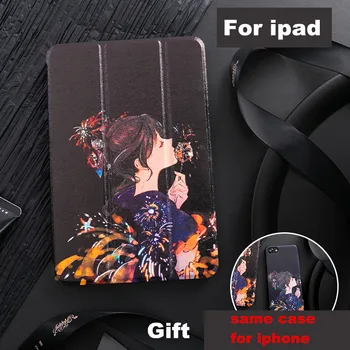 Firework Момиче флип-надолу капак за iPad air Pro 9.7 11 10.5 12.9 10.2 инчов Mini2 3 4 5 2019 Tablet Case за новия iPad 9.7 5th 6th 7th