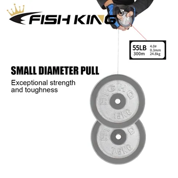 FISH KING 100M PE Fishing Line 9 Strand Reverse 0.12 mm-0.40 mm 20- £ 100 Спирала Tech Multifilament Strong Carp Fishing Line