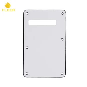 FLEOR US Modern Standard Китара Strat Back Plate Cavity Cover White 3Ply & Screws for Electric Guitar Parts