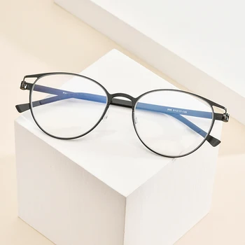 FONEX алуминиеви рамки за очила жени 2020 нова Реколта през цялата късогледство оптична рамка, предписани очила мъжете Безвинтовые точки 996